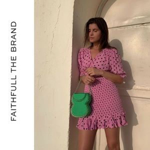 NWT Faithfull The Brand Margherita Polkadot Dress